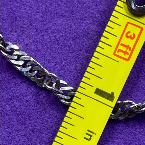 💛 Sterling Silver Milor Reflective Twist Chain Bracelet - Picture 4 of 5